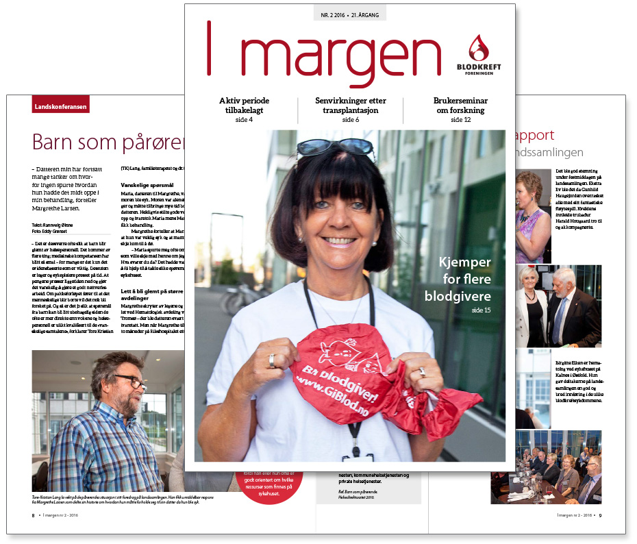 I margen, Blodkreftforeningens medlemsblad